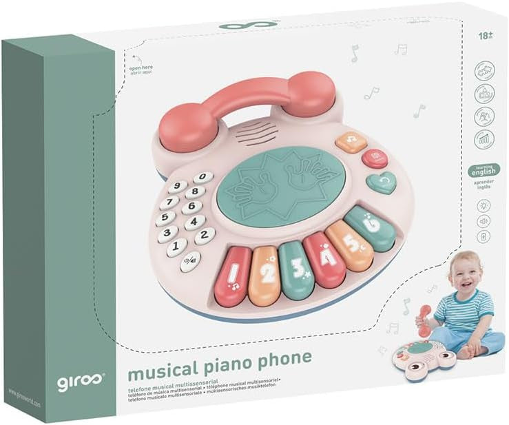 Teléfono Musical Infantil Luces y Sonidos - Giros G153930