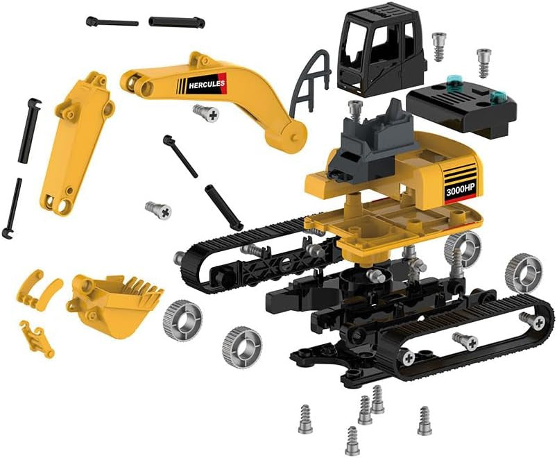 Giros Build DIY Excavadora para montar luces y sonidos 100 pzas - Giros G157082
