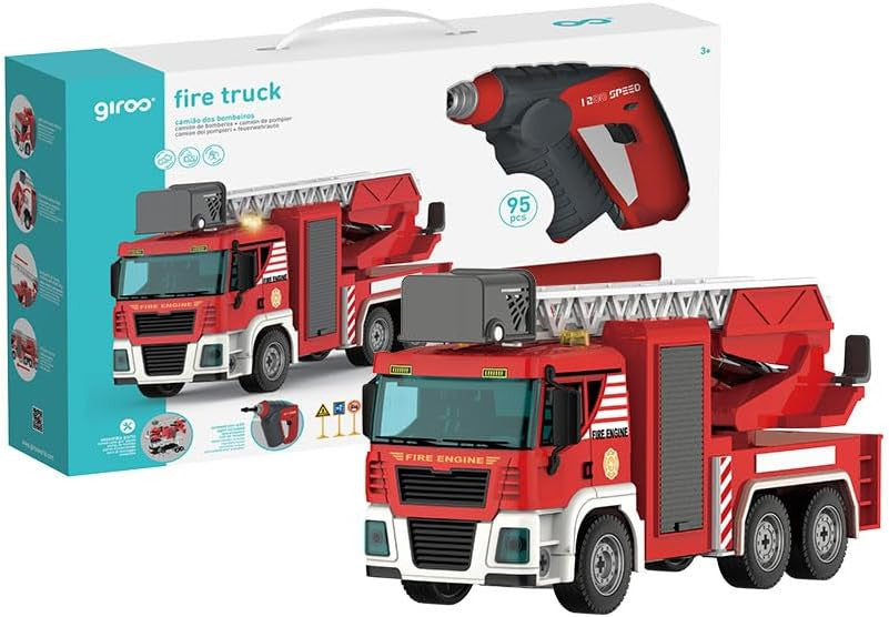 Giros DIY Camión de Bomberos Luces y Sonidos 95 Pzas. - Giros G157099