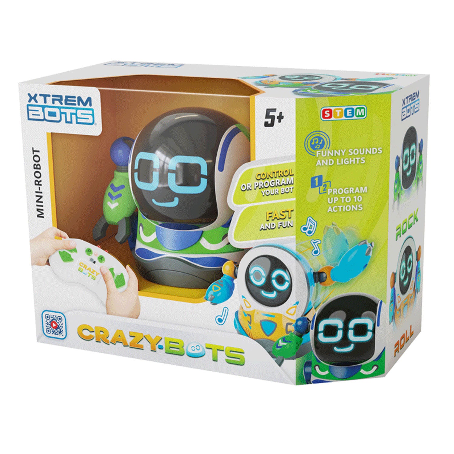 Robot Radiocontrol Rock - Crazy Bots - Stem XT3803309