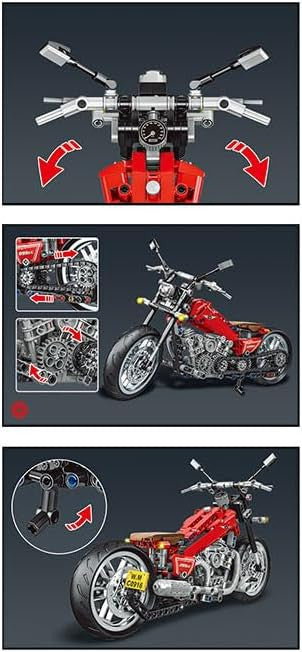 Moto para construir Encajes 8+ Technic Cruise Motorcycle 441 pzas. - Giros G157327