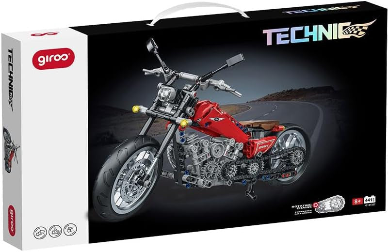 Moto para construir Encajes 8+ Technic Cruise Motorcycle 441 pzas. - Giros G157327
