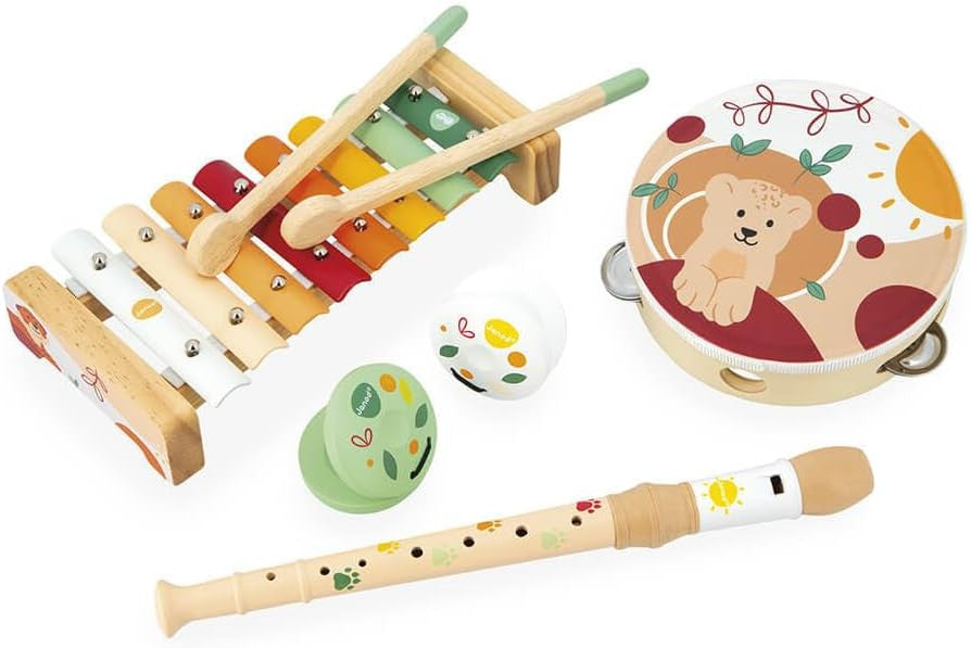 Conjunto Instrumentos Musicales de madera Sunshine - Janod J07615