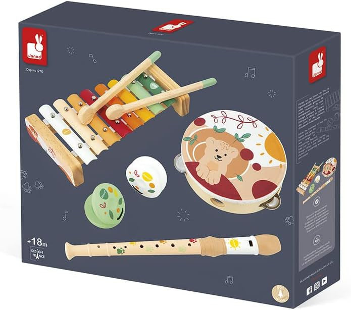 Conjunto Instrumentos Musicales de madera Sunshine - Janod J07615