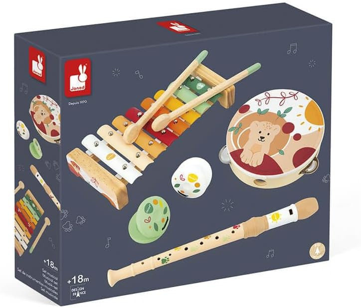 Conjunto Instrumentos Musicales de madera Sunshine - Janod J07615