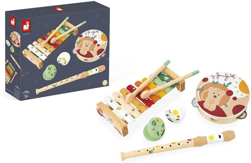 Conjunto Instrumentos Musicales de madera Sunshine - Janod J07615
