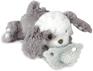 Porta Chupete Mordedor Perrito Gris RaZbuddy - RazBaby 909PP