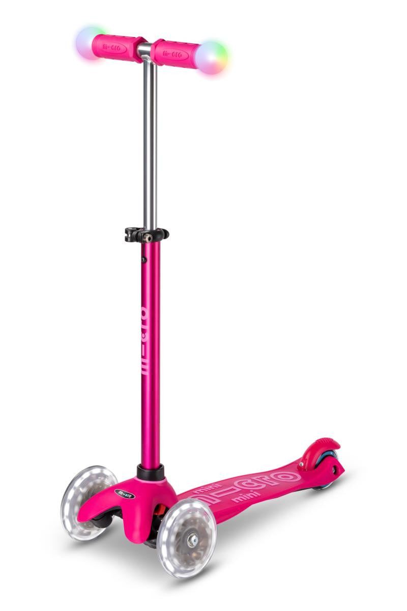 Patinete progresivo Micro Mini2Grow LED rosa - vista general