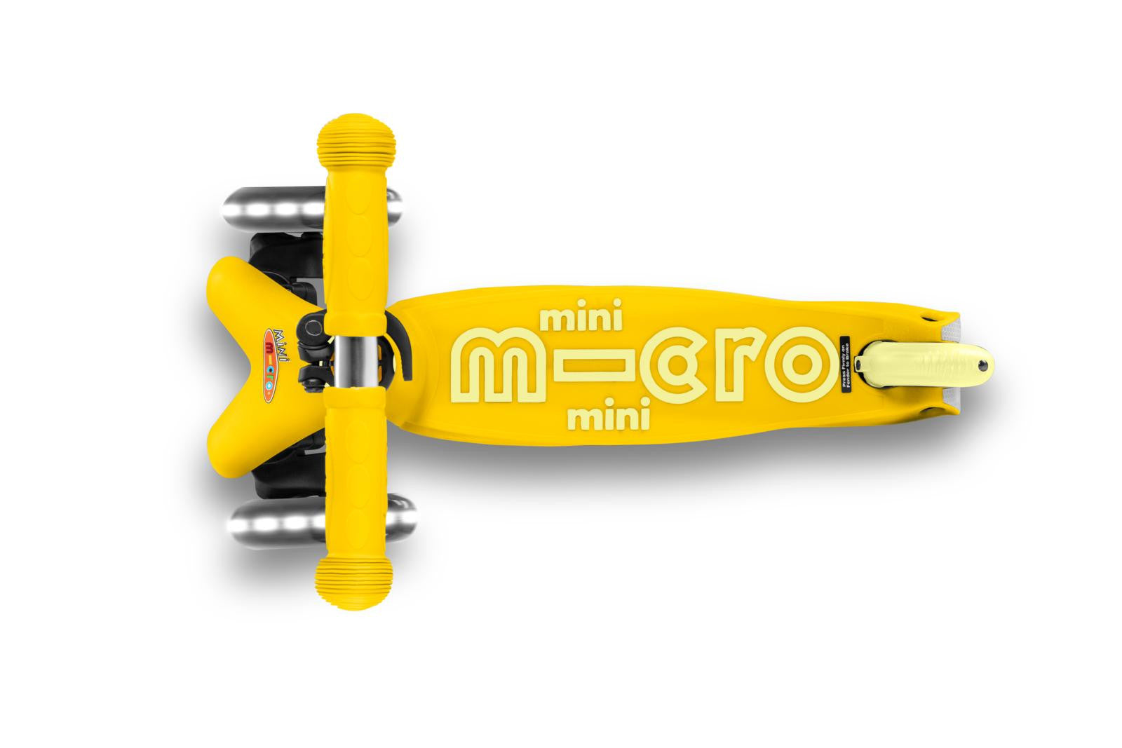 Patinete micro mini Deluxe Led Amarillo - Micro MMD053