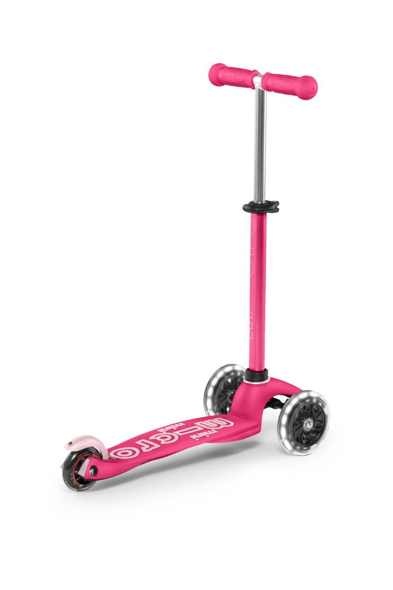 Patinete Micro Mini Deluxe Led Rosa - Micro MMD075