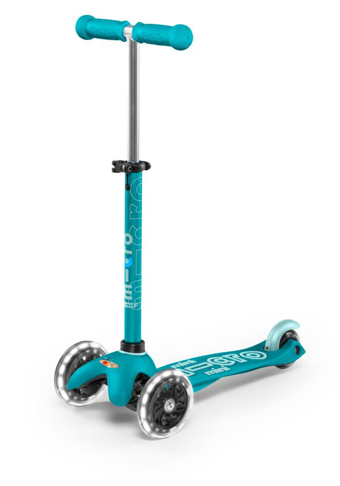 Patinete Micro Mini Deluxe Led Aqua - Micro MMD076