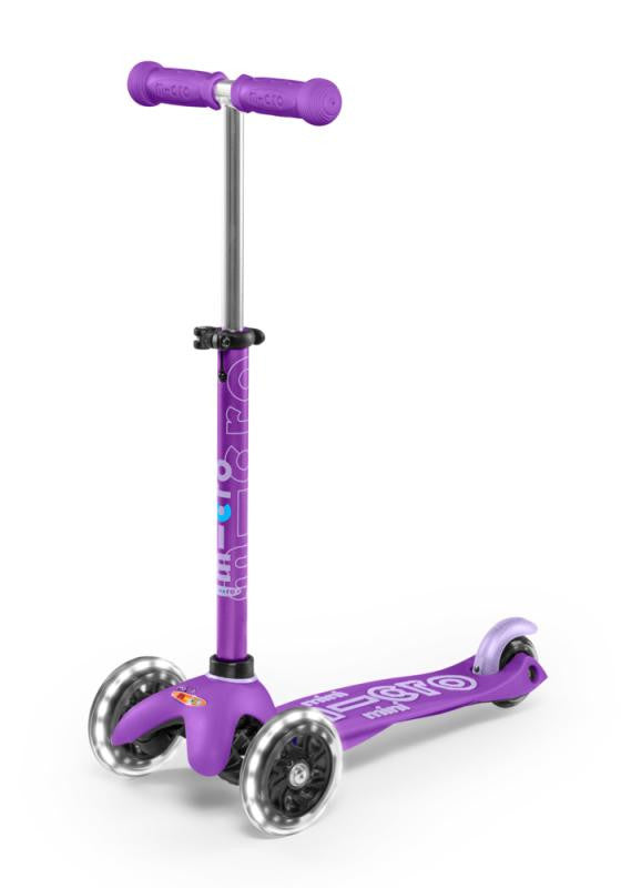 Patinete Micro Mini Deluxe Led Lila - Micro MMD141