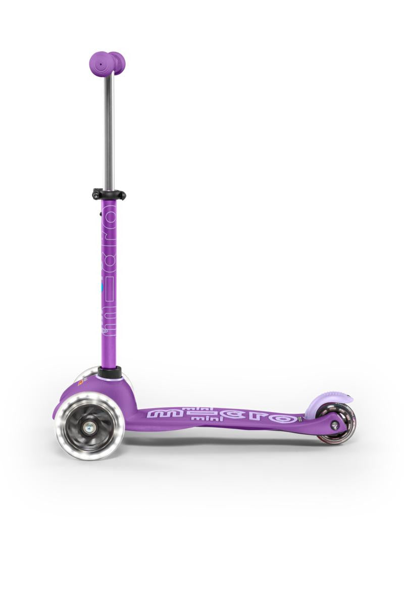 Patinete Micro Mini Deluxe Led Lila - Micro MMD141
