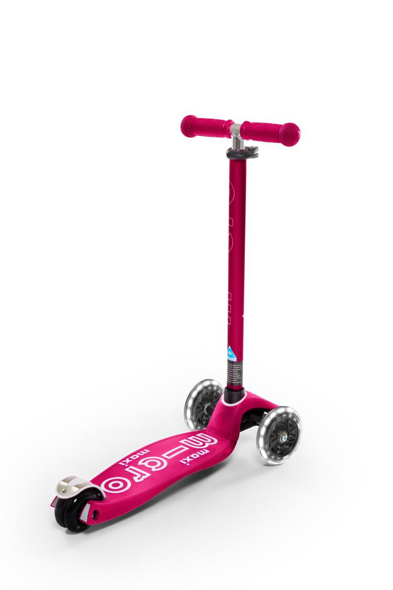 Patinete maxi deluxe, luces led,niños 5-12 años,color Rosa - Micro MMD077