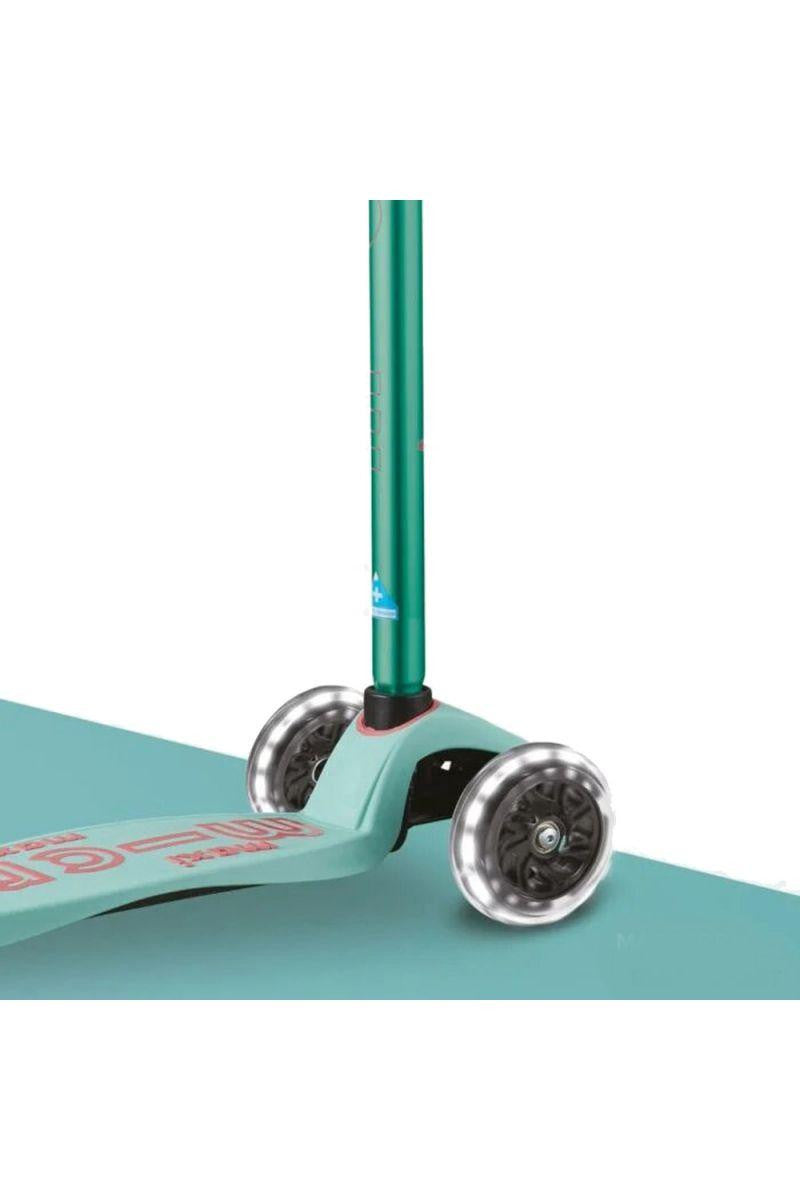 Patinete maxi deluxe, luces led,niños 5-12 años,color Menta - Micro MMD144