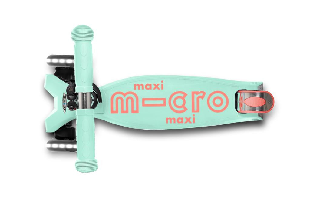 Patinete maxi deluxe, luces led,niños 5-12 años,color Menta - Micro MMD144