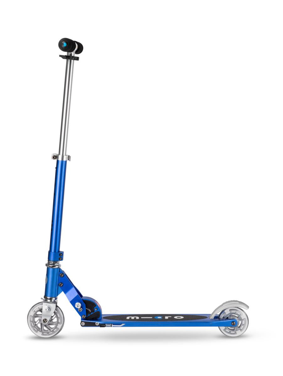 Patinete Micro Sprite Azul Zafiro Led Plegable y Regulable en altura - Micro SA0231