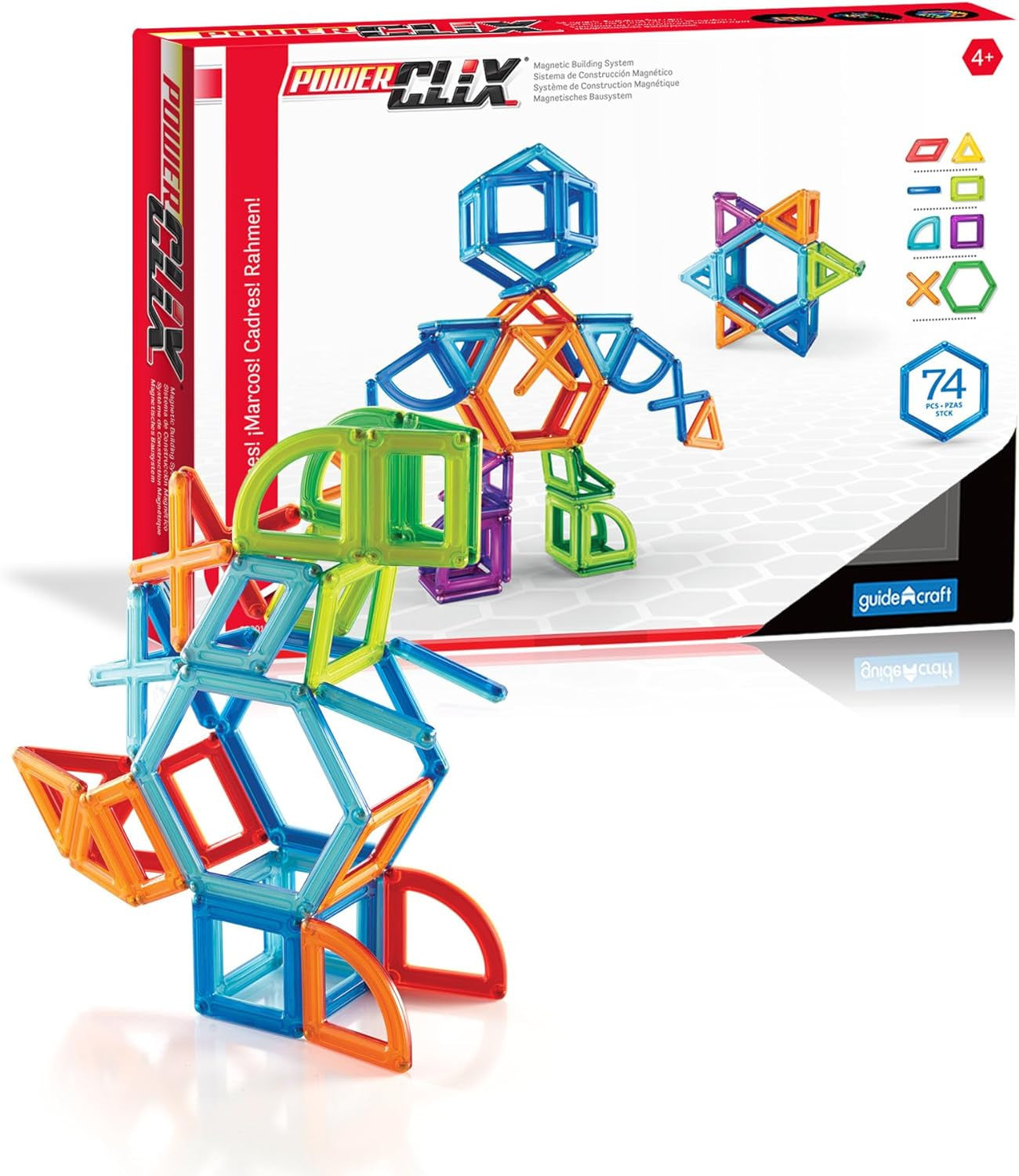 Juego de Construcción PowerClix 74 Piezas - Guidecraft 9201