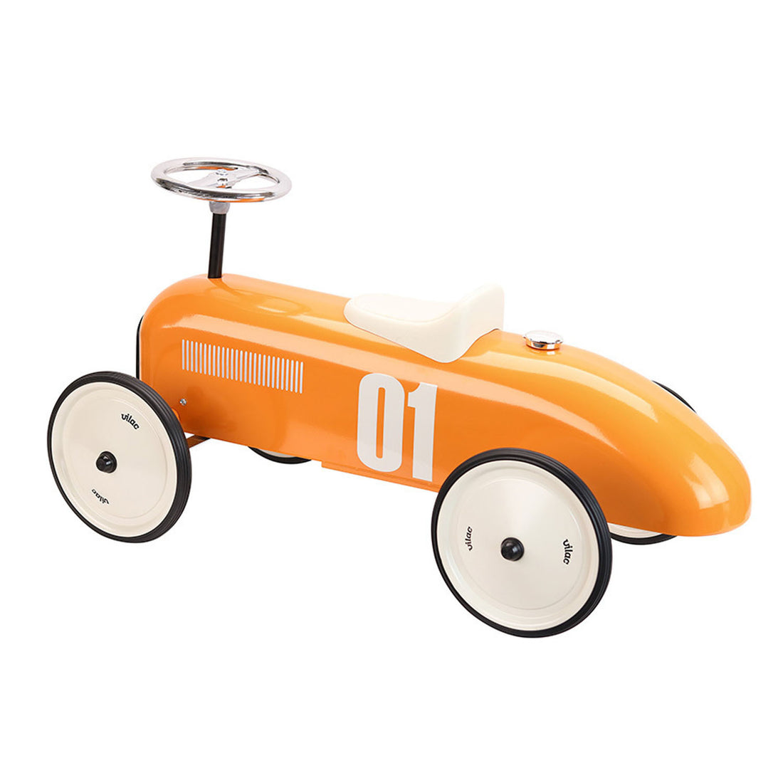 Correpasillos de Metal Vintage color Naranja- Vilac 1045
