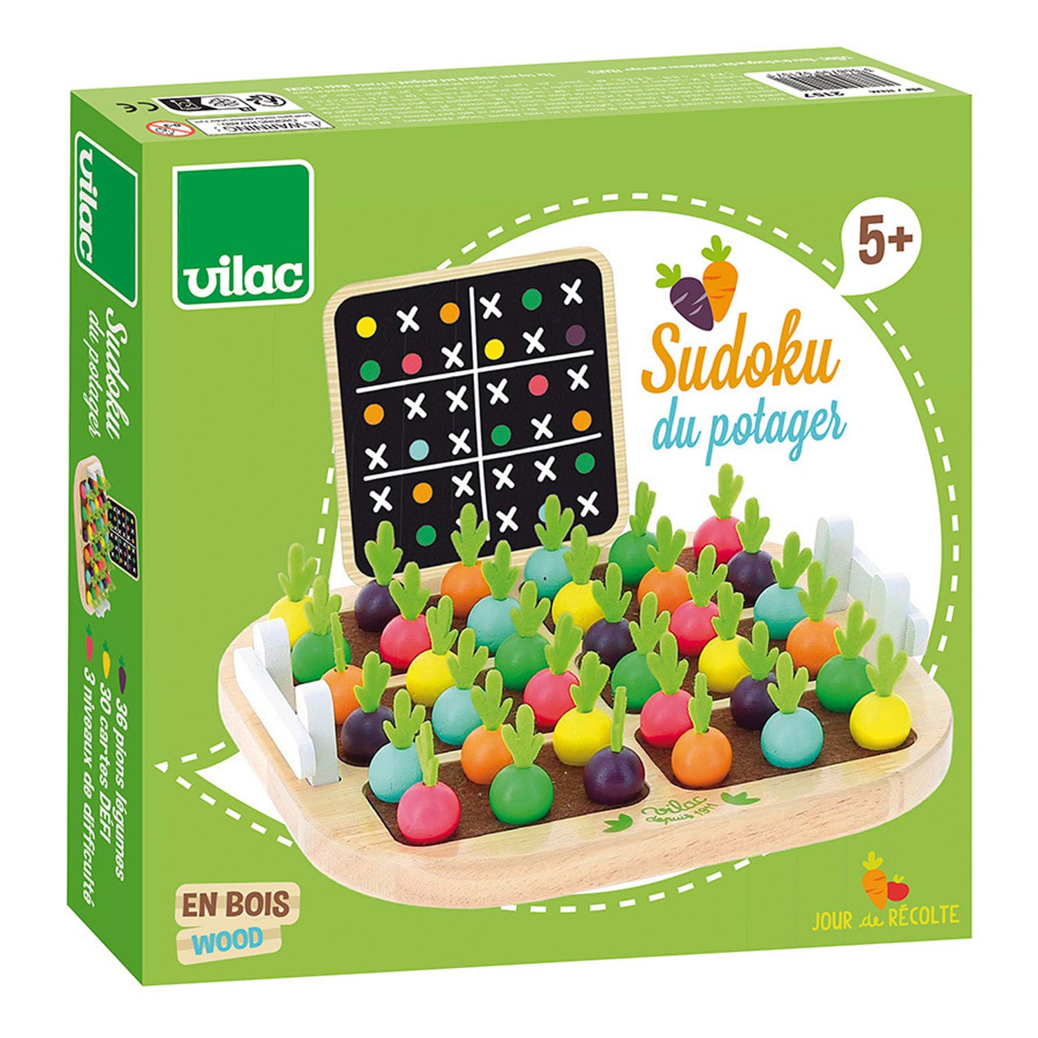 Juego de Mesa Educativo Sudoku de Verduras - Vilac 2157