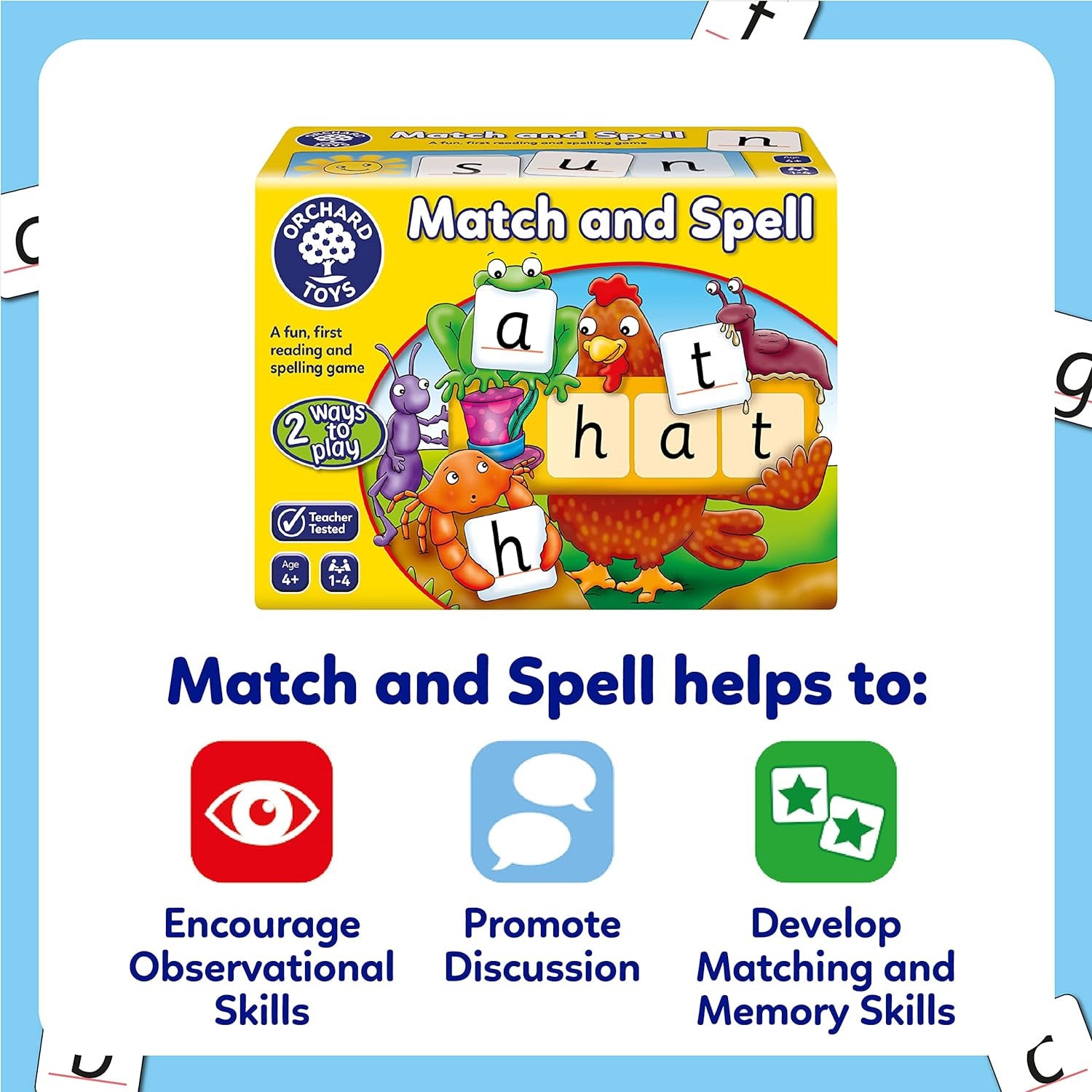 Juego busca y deletrea match and spell - Orchard Toys