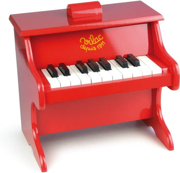Piano rojo de 18 teclas con partituras - Vilac 8317