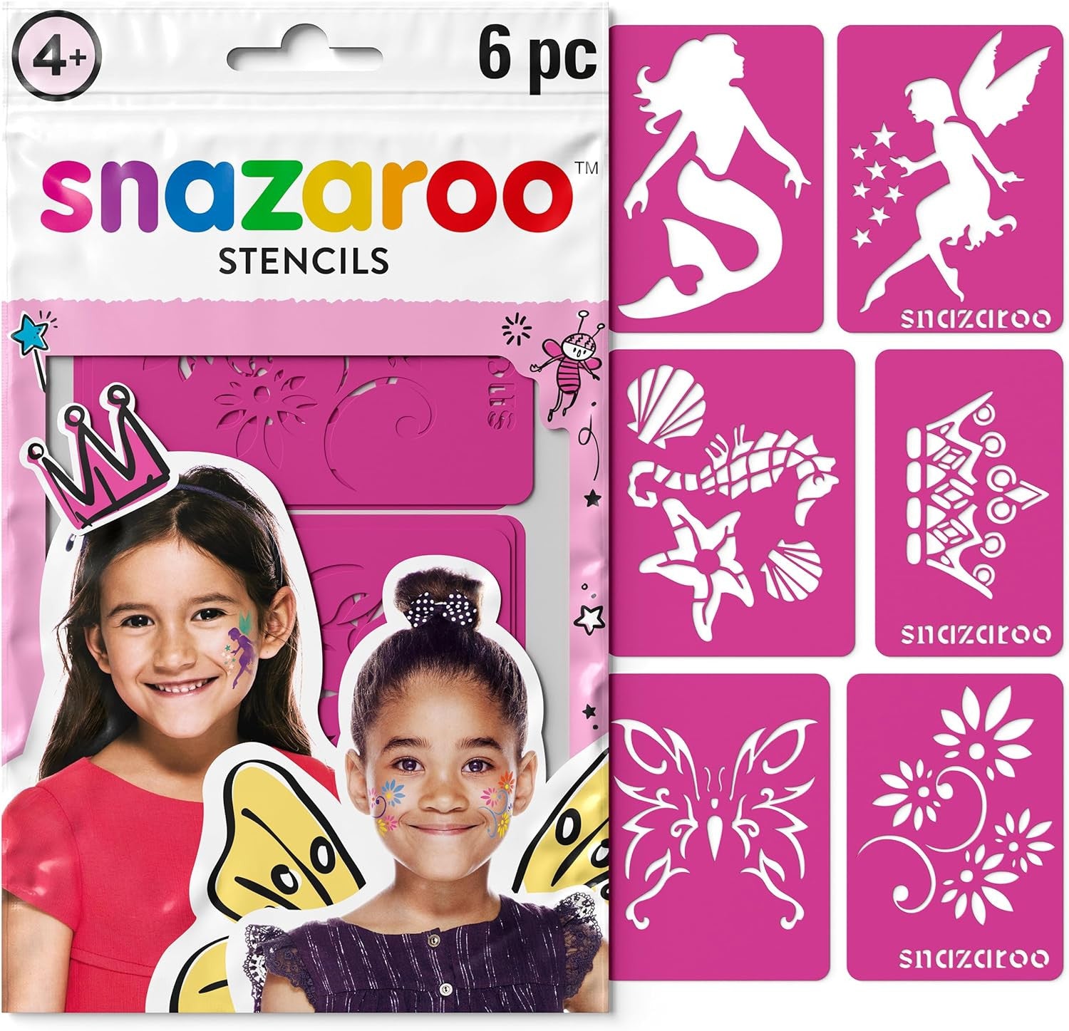 Plantillas de Pintura Facial Fantasía set 6 - Snazaroo