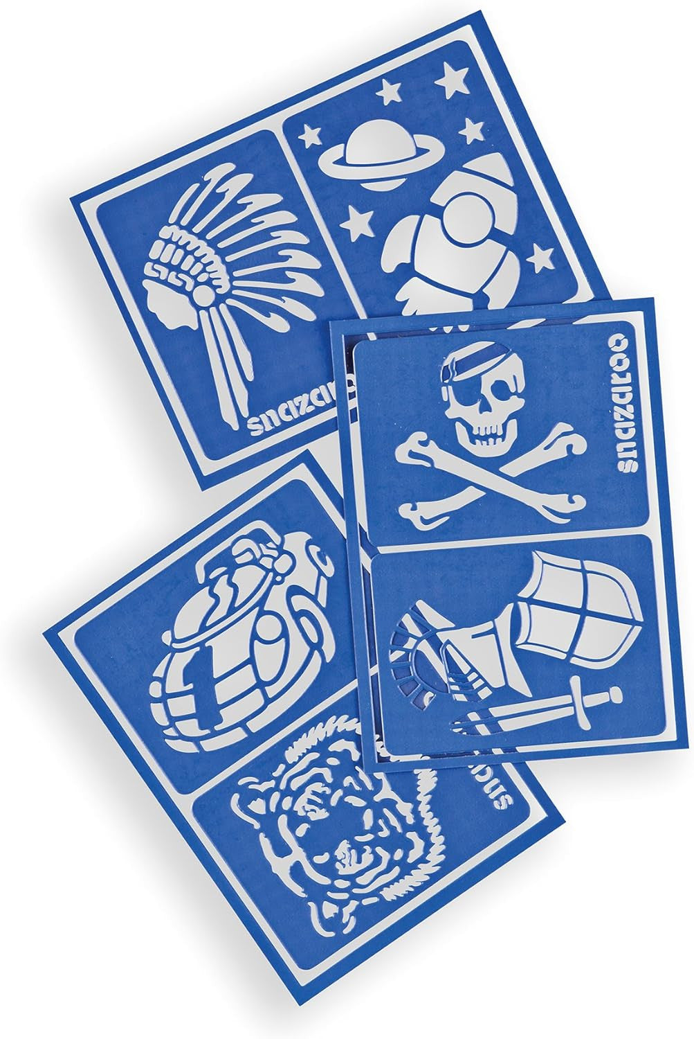 Plantillas de Pintura Facial Aventuras set de 6 - Snazaroo