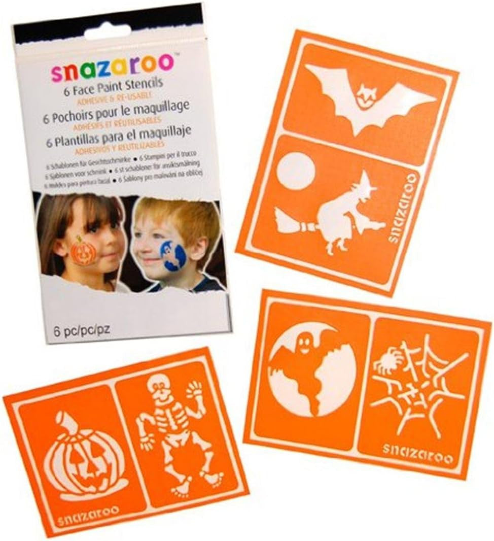 Plantillas de Pintura Facial Halloween set de 6 - Snazaroo