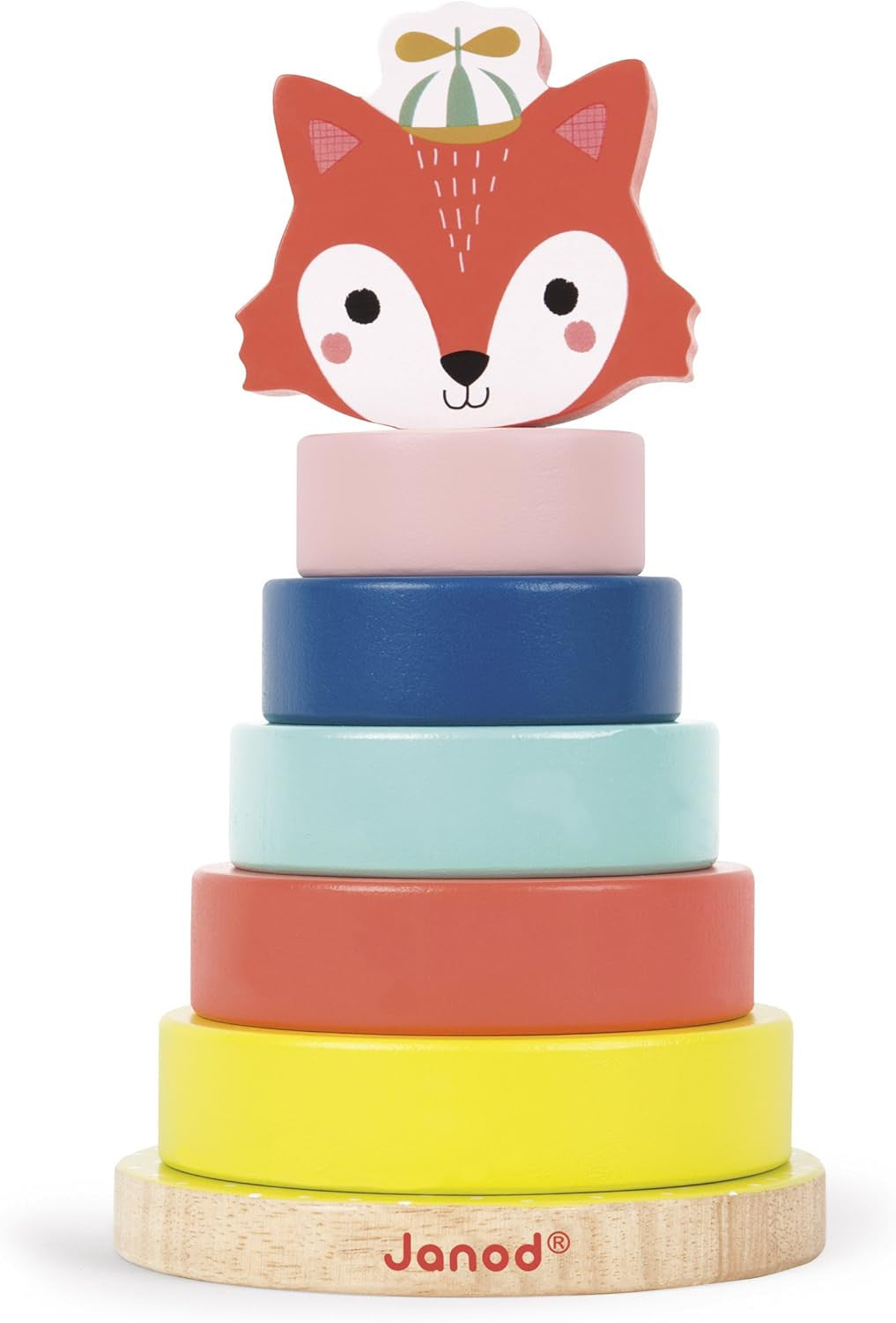 Torre Apilable de madera Baby Forest Zorro - Janod J08014