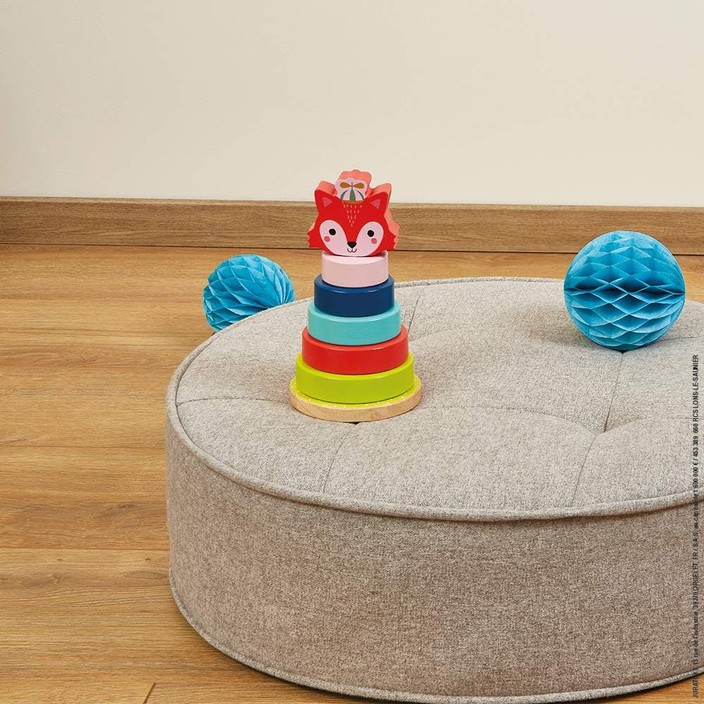 Torre Apilable de madera Baby Forest Zorro - Janod J08014