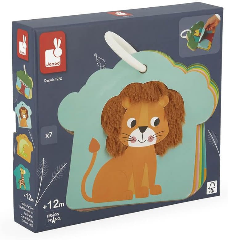 Tarjetas Táctiles de animales La Sabana - Janod J02694