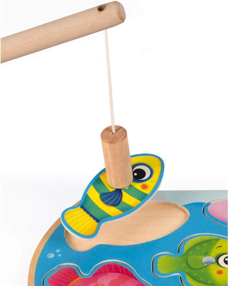 Puzle Magnético / Juego de Pesca Speedy Fish de madera - Janod J07088