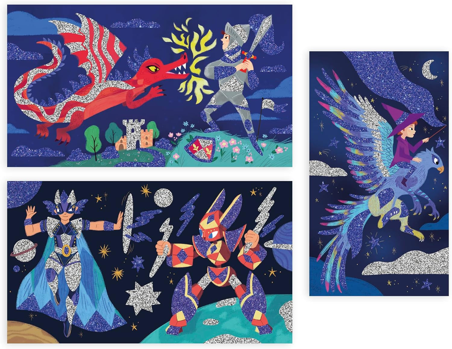 Juego de manualidades Héroes de Purpurina - Janod J07920