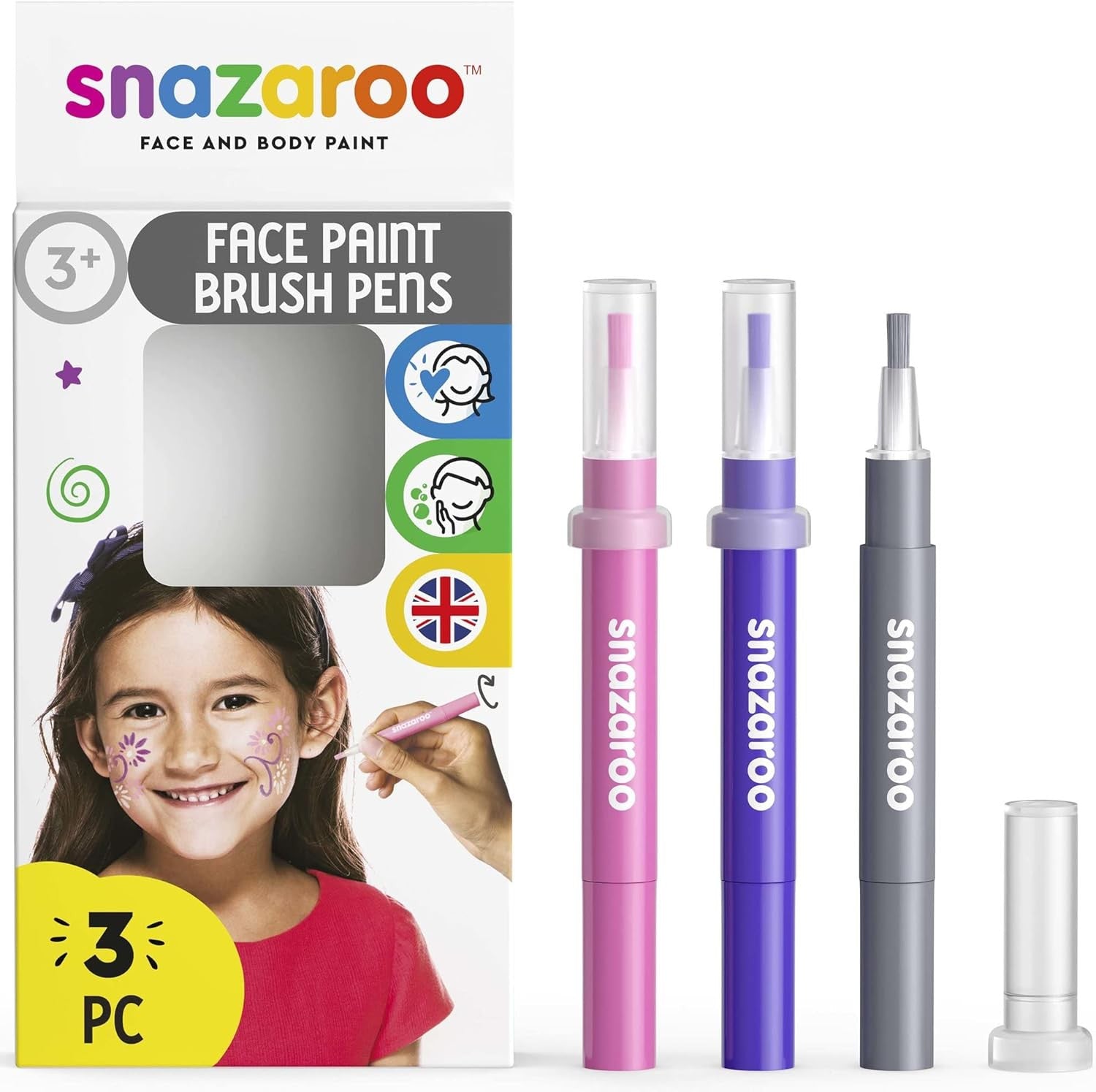 Set de 3 rotuladores de Maquillaje de Fantasía corporal - Snazaroo