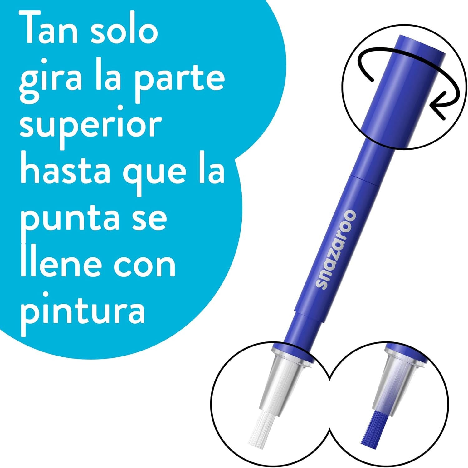 Set de 3 rotuladores de Maquillaje de Fantasía corporal - Blanco y negro - Snazaroo