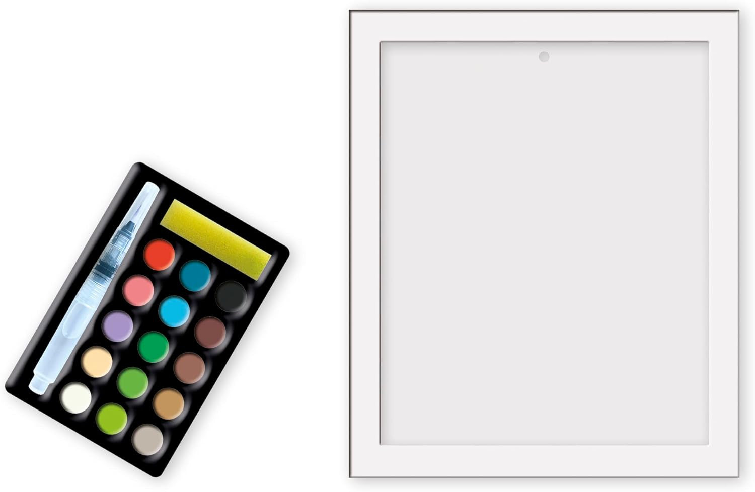Juego de manualidades Pintura por números Acuarela Caballos - J07953