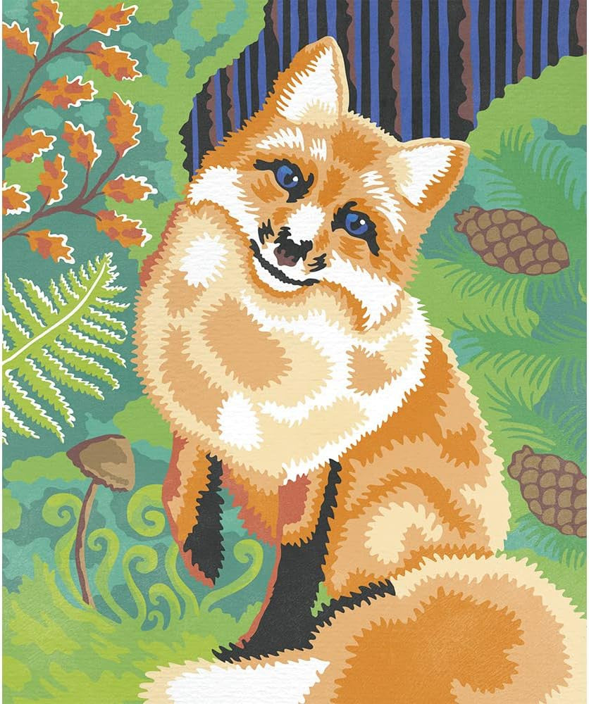 Juego de manualidades Pintura por números Acuarela Animales del Bosque - J07983