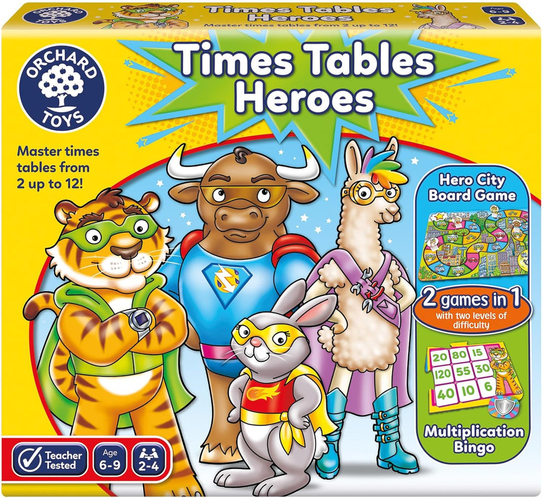 Juego Tablas de Multiplicar Times Tables Heroes - Orchard Toys
