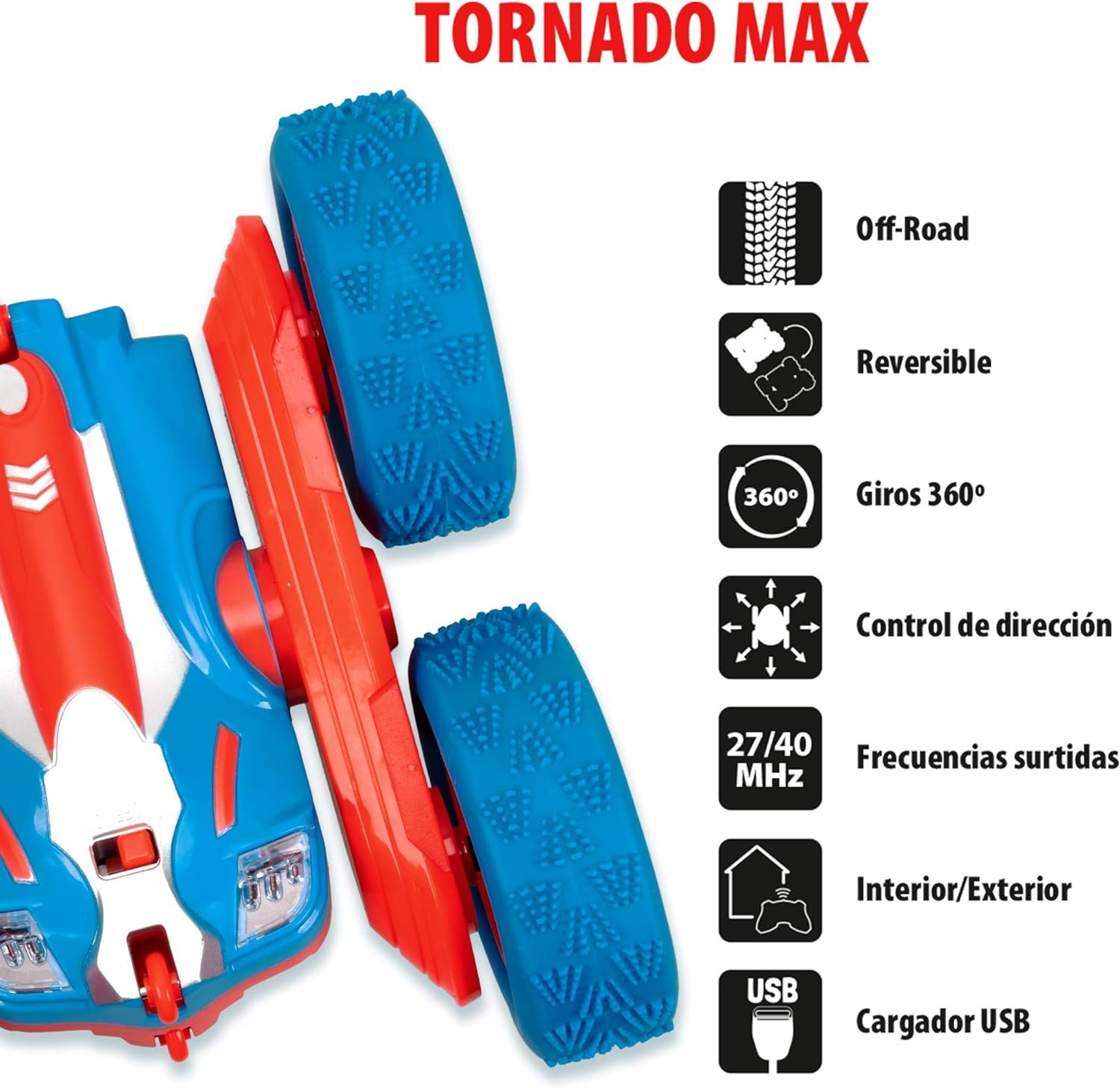 Coche Teledirigido Tornado Max - XTREM Raiders - World Brands