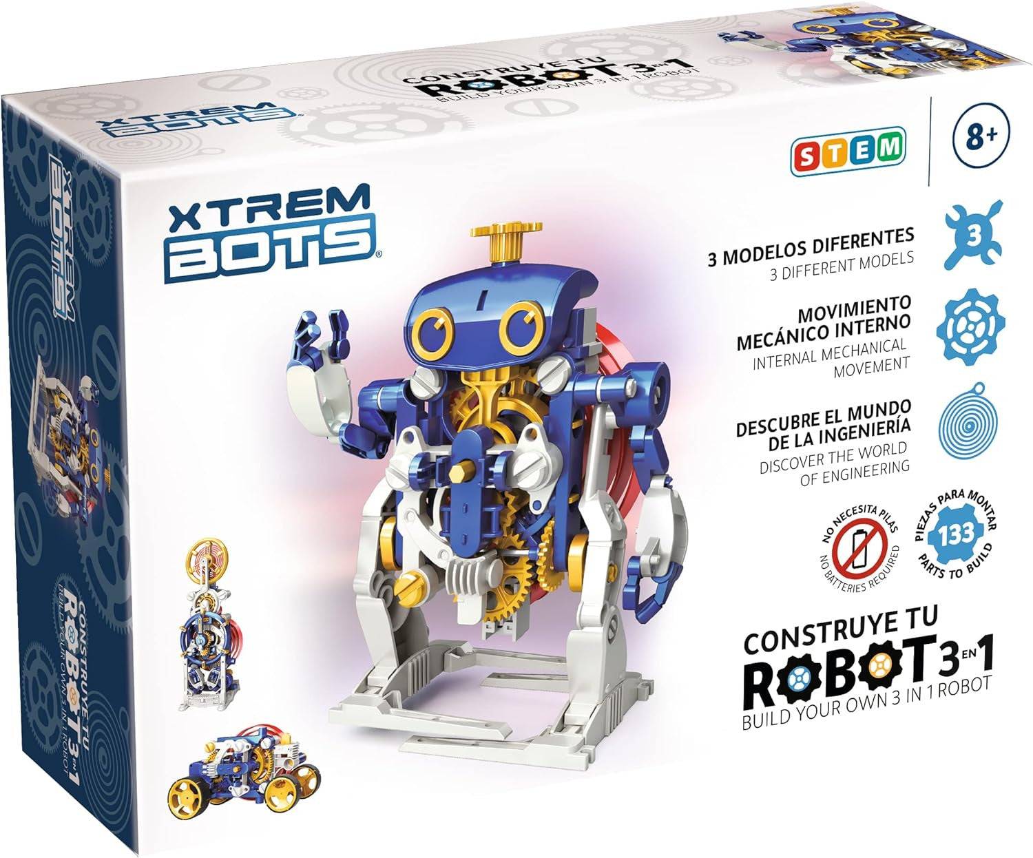 Robot para construir 3 en 1 - Xtrem Bots - World Brands XT380326