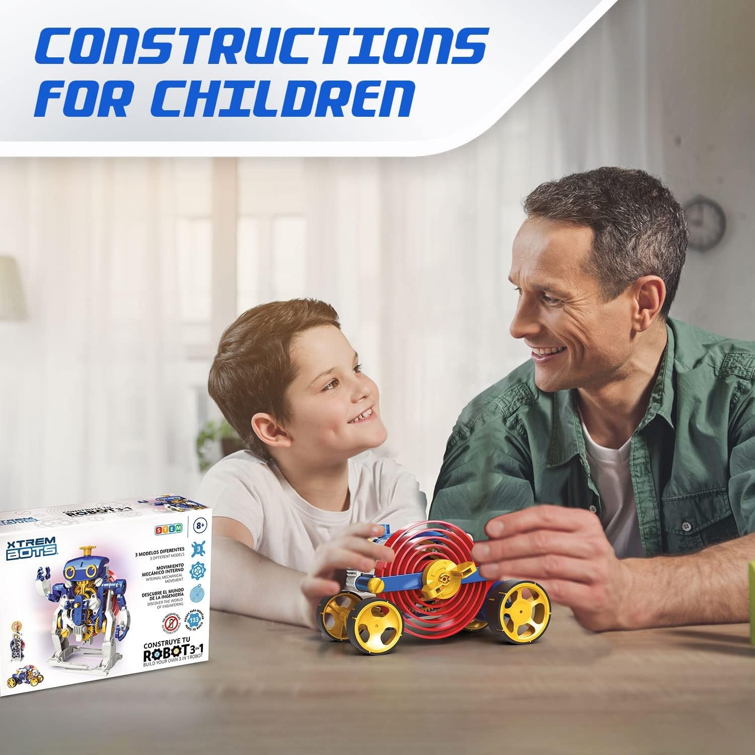 Robot para construir 3 en 1 - Xtrem Bots - World Brands XT380326