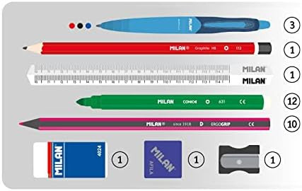 Estuche Multi Ovalado 4 departamentos Sunset Deluxe Collection Rosa y Amarillo - Milán YMI-08872SNY