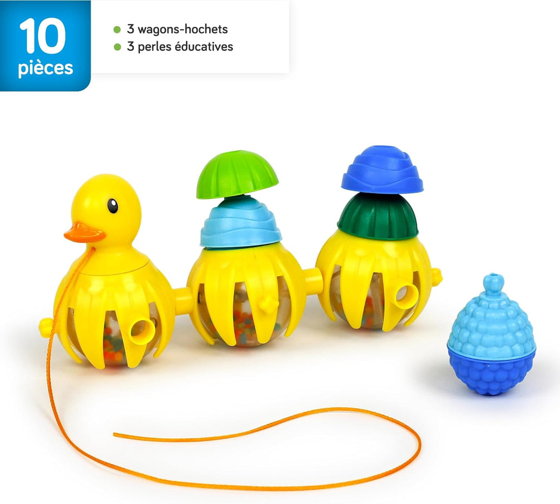 Juego de Motricidad Mi Pato para tirar y cuentas - Lalaboom BL330