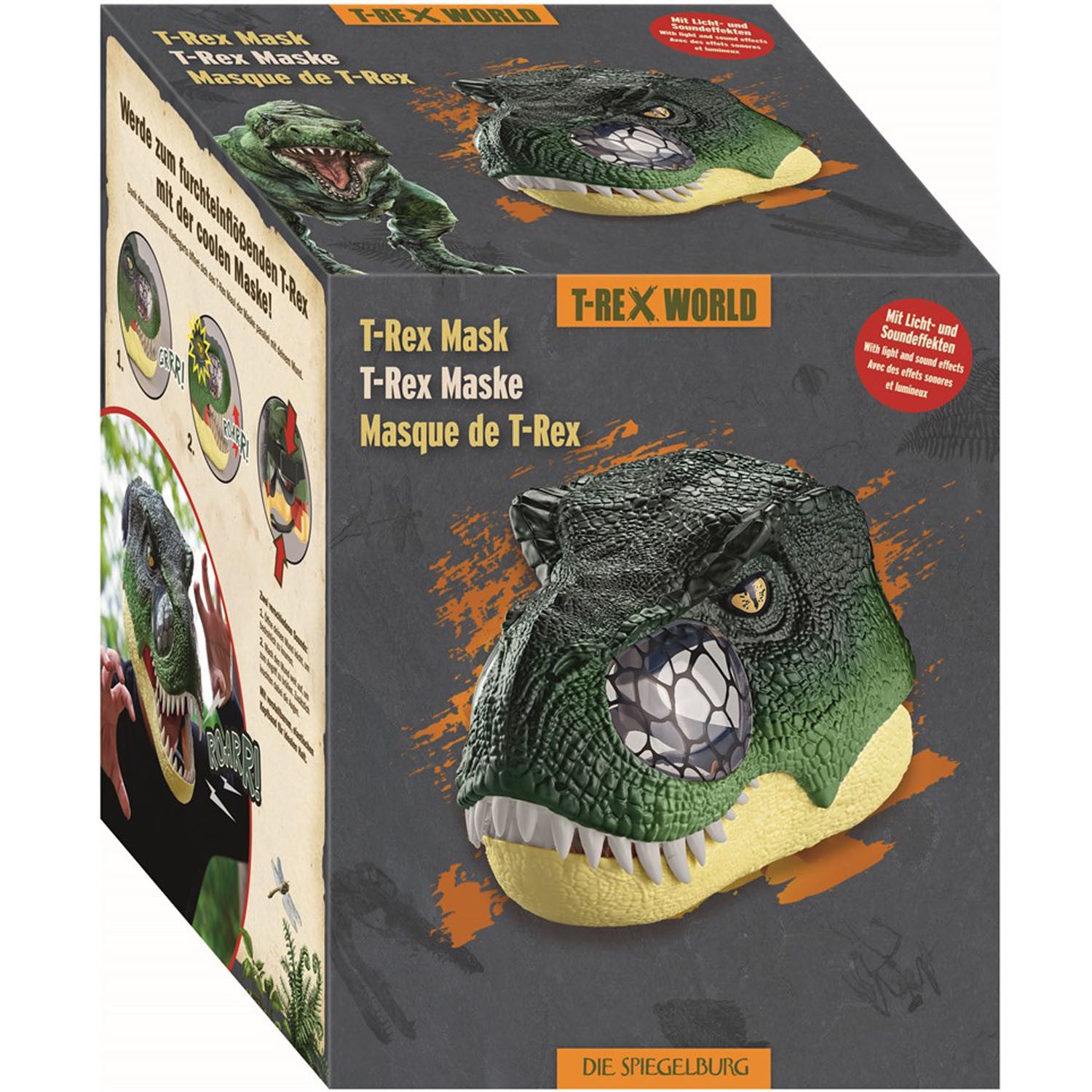Máscara de T-Rex con sonido y luces - Die Spiegelburg 21925
