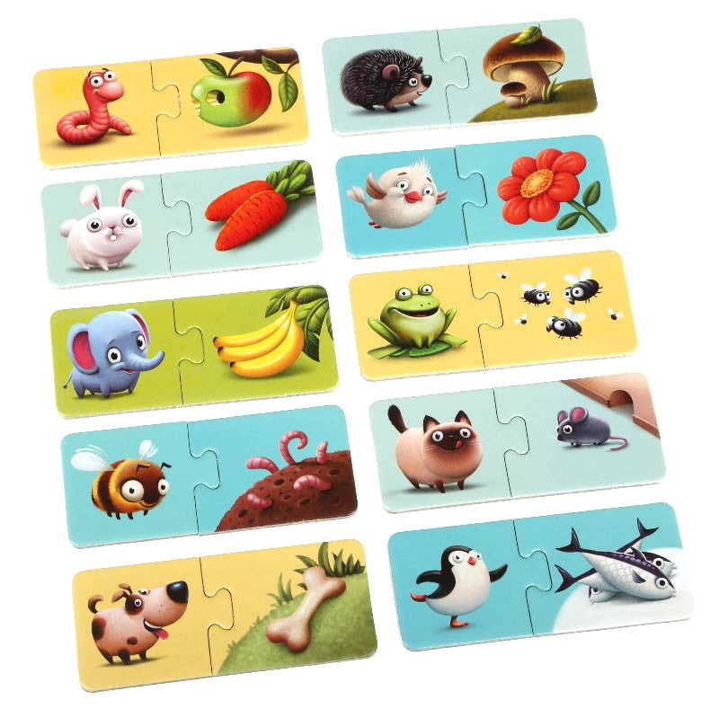 Puzzles para Niños My Food - 10 Puzzles de 2 piezas cada uno - Cubika 12992"