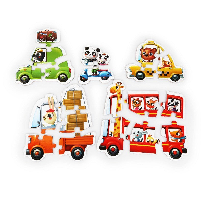 Puzzles Infantiles 5 en 1 "Cars" - Cubika 13784
