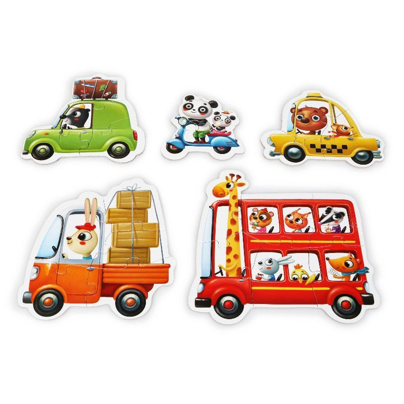 Puzzles Infantiles 5 en 1 "Cars" - Cubika 13784