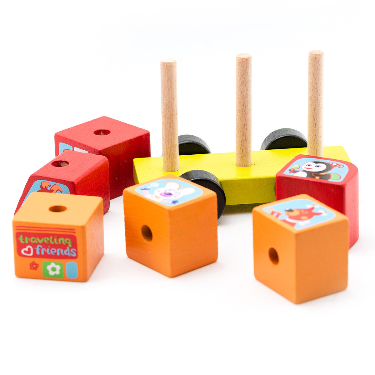 Juguete de madera Autobús Animales Felices - Cubika 13197