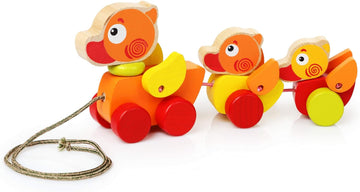 Juego de Arrastre de Madera Los Patos Viajeros - Cubika 13722
